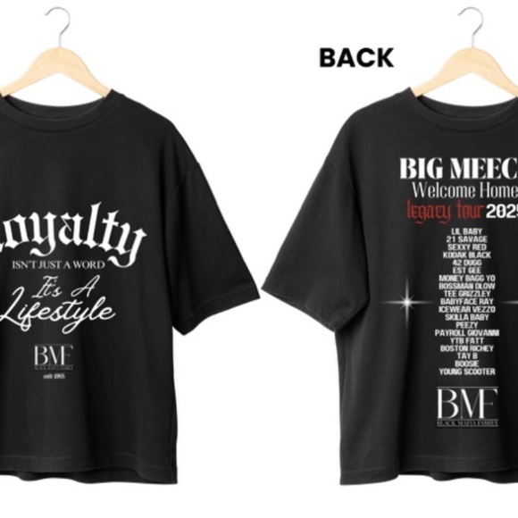 Official Big Meech Welcome Back Tour Merch T-Shirts - Picture 2 of 3
